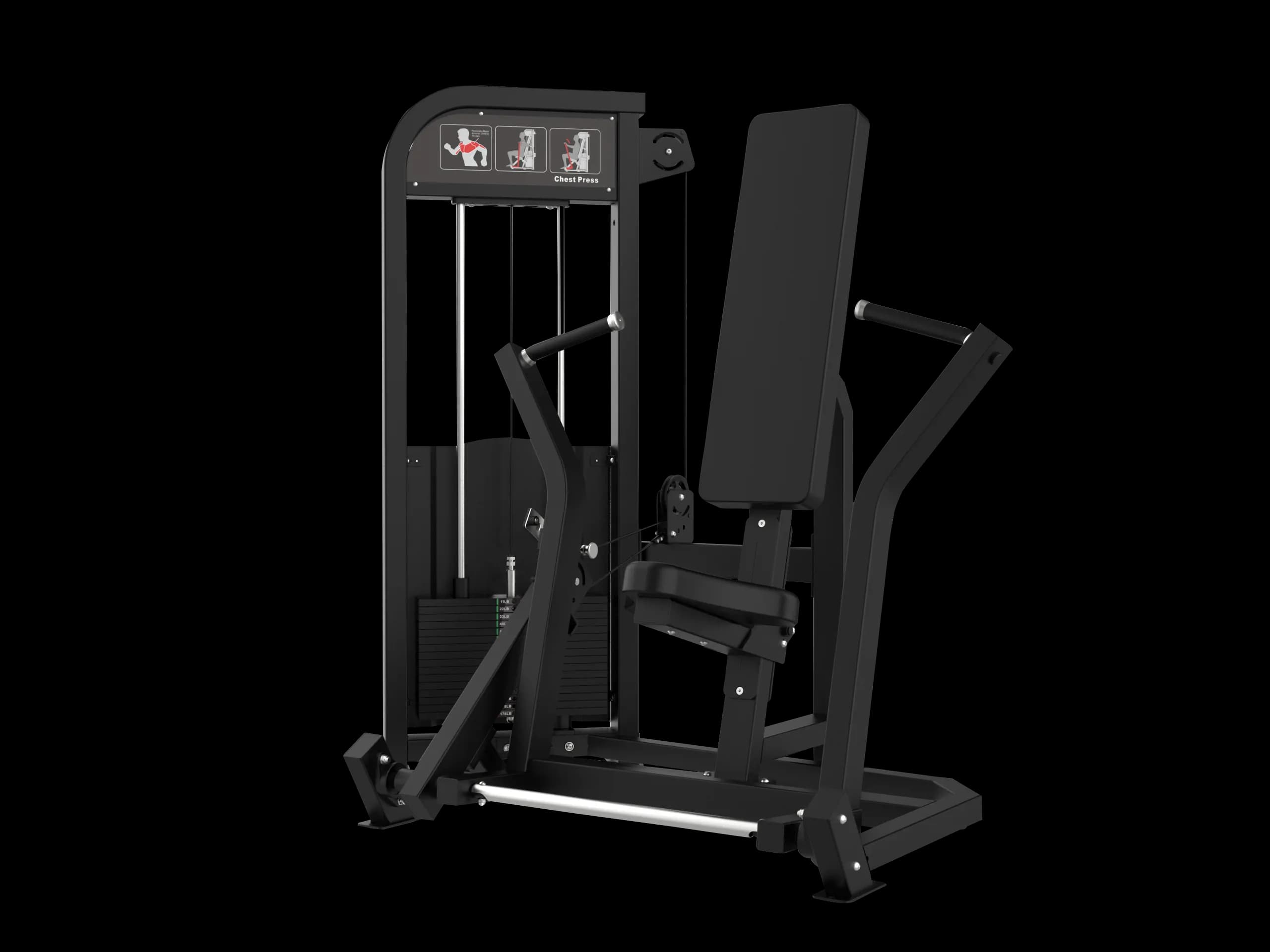 Seated Chest Press — alternate view